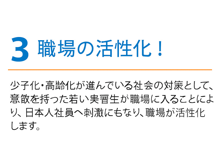 3 職場の活性化！